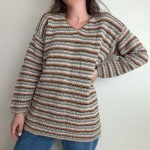 Vintage Striped Knit Sweater